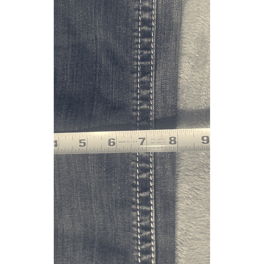 Ariat REAL Straight Icon Jeans Womens 31R Ocean Blue Stretch Denim AW5365 - Picture 11 of 13